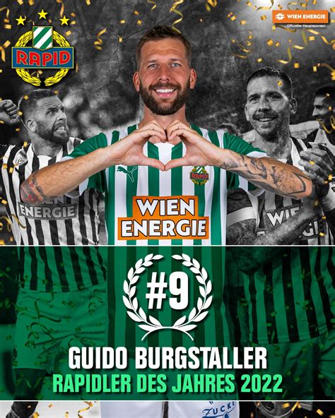 SK Rapid MediaInfo 010 2023 Guido Burgstaller Ist Rapidler Des Jahres