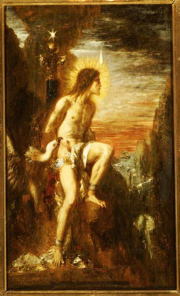 Prometheus Bound Gustave Moreau Impressão de arte