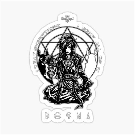 "DOGMA" Sticker by GrimAngel666 | Redbubble