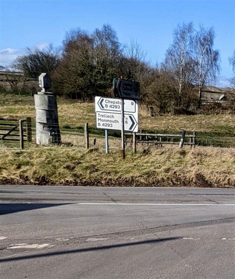 B4293 Direction And Distances Signs Jaggery Geograph Britain