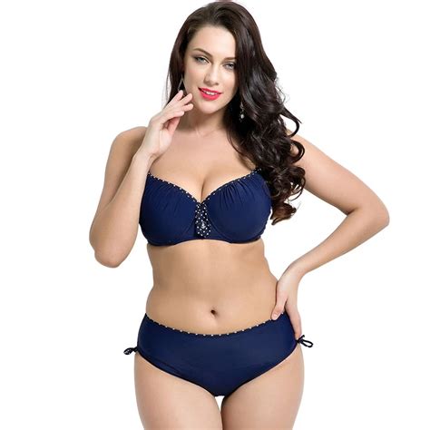 Fat Wear Plus Size Bikini Set Bathing Suit Push Up Bikinis Women Large