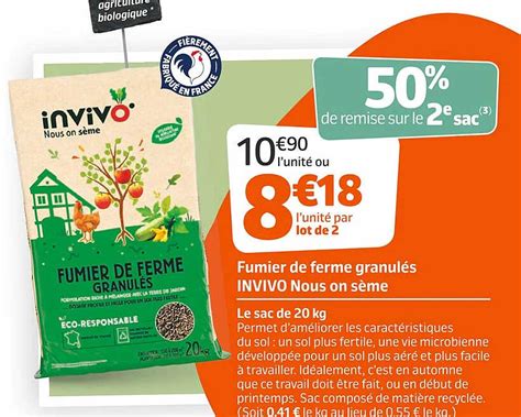 Offre Fumier De Cheval Invivo Nous On S Me Chez Gamm Vert