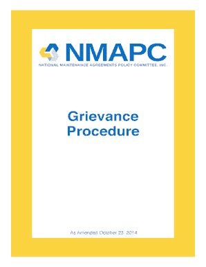 Grievance Procedure NMAPC National Maintenance Agreements Nmapc