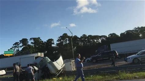 Rollover Crash On I 95 Sb Near Donald Ross Road