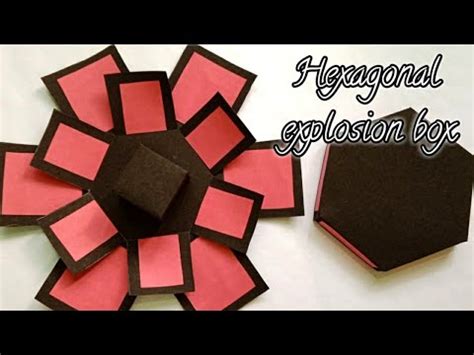 Hexagonal Explosion Gift Box Beautiful And Easy Hexagonal Explosion