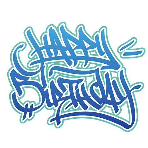 Happy Birthday Graffiti Illustrations Royalty Free Vector Graphics