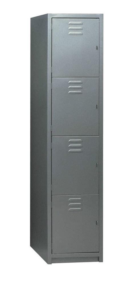 Locker Casillero Metálico Gris 4 Puertas Acero Cl 22 Fabrica Mercadolibre