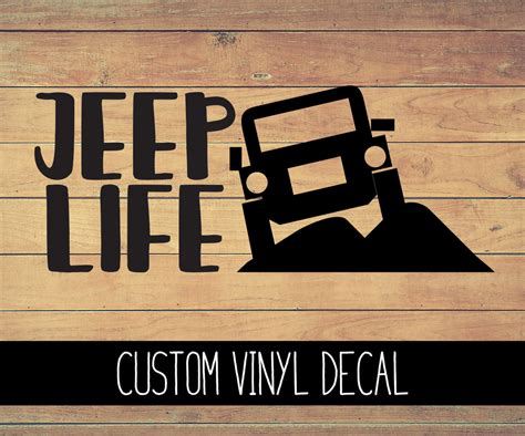 Jeep Life Vinyl Decal – Bella Rose Paper Co