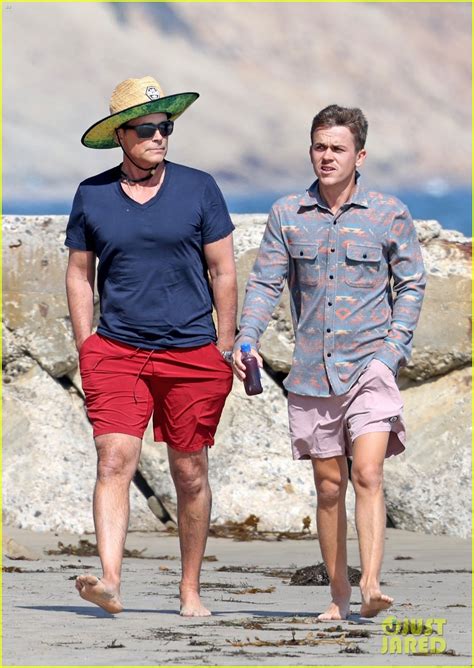 Photo: rob lowe walks the beach with son john owen 05 | Photo 4562668 ...