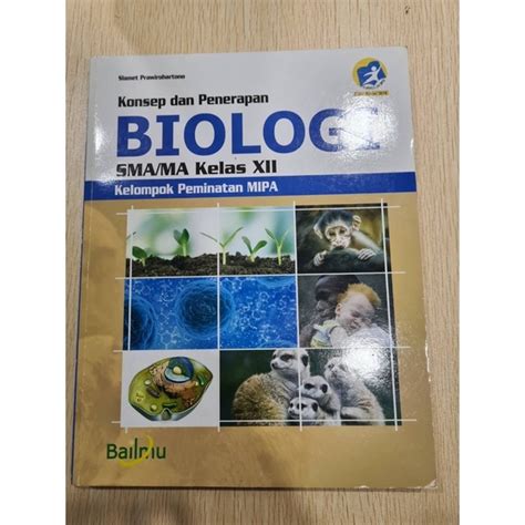 Jual Buku Biologi SMA Kelas XII Slamet Prawirohartono Shopee Indonesia