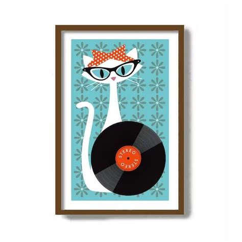 View Cat Art Prints By Dexmex On Etsy In Cat Art Print Mid