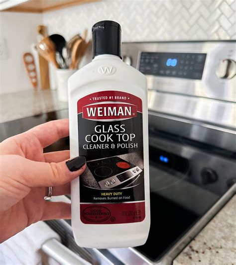 how to clean black stove top without streaks