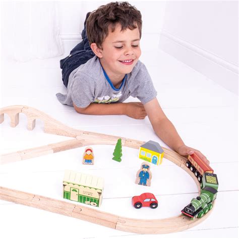 Bigjigs Rail Wooden Flying Scotsman Train Set – Soren's House