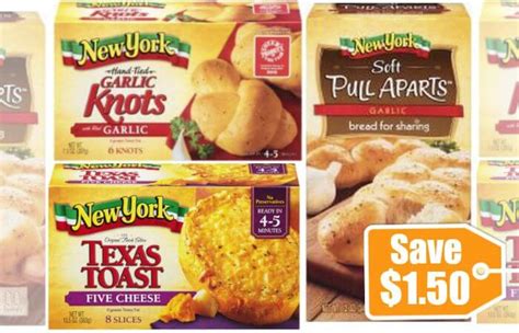 1 50 In New York Brand Frozen Bread Coupons Deals At Shoprite Weis Market And More Living