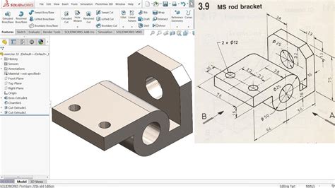 Solidworks Tutorial For Beginners Exercise Youtube