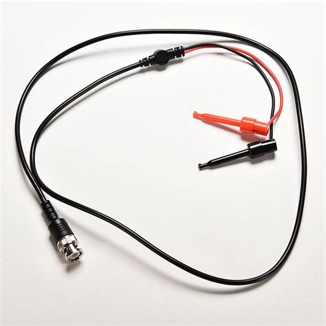 Pc New Bnc Male Plug Q To Dual Hook Alligator Clip Test Probe Cable