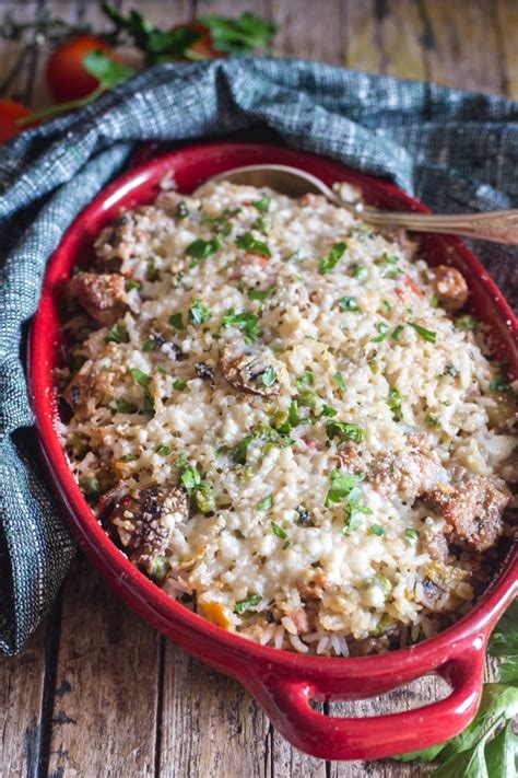 Italian Sausage And Vegetable Rice Casserole Recipe An Italian In My Kitchen