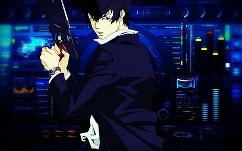 Hd Wallpaper Anime Psycho Pass Shinya Kogami Technology One Person