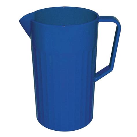 Kristallon Polycarbonate Jug Blue 1 4Ltr CE280 Next Day Catering