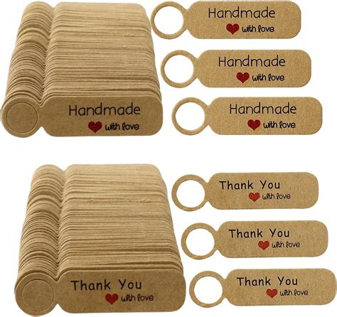 Amazon JijAcraft 100Pcs Mini Kraft Paper Gift Tags With String