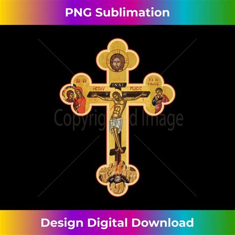 Greek Orthodox Jesus Christ Cross Icon Edgy Sublimation Di Inspire