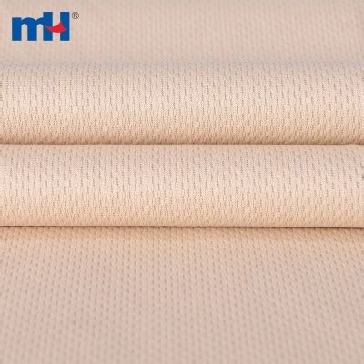 100 Polyester Bird Eye Mesh Dry Fit Interlock Jersey Material For