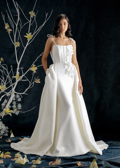 Mikado Mermaid Gown with Removable Ball Gown Skirt – Lotus Threads Bridal