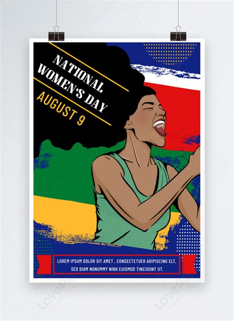 Blue South Africa National Womens Day Flyer Template Imagepicture Free