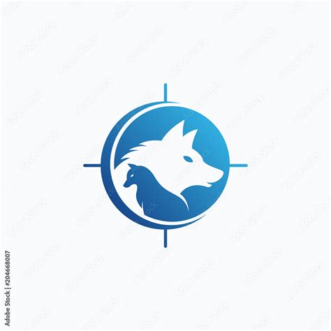 Wolves vector logo design Stock Vector | Adobe Stock