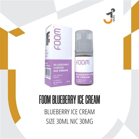 Jual Foom Blueberry Cheese Ice Cream Saltnic Ml Mg By Foom E Liquid