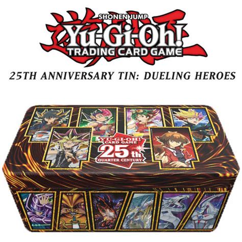 Yu Gi Oh Tcg 25th Anniversary Tin Dueling Heroes Lvltoys