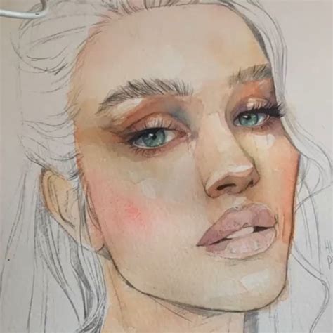 Amazing Video In Watercolor Art Face Watercolor Portrait