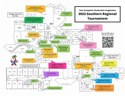 2023 Amherst Tournament Map | NH Destination Imagination