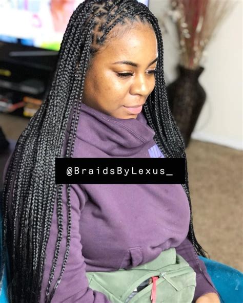 Knotless Box Braids On Instagram Knotless Braids Painless