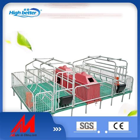 Sow Gestation Bed Galvanized Pig Farrowing Crates Pen Pig Flooring