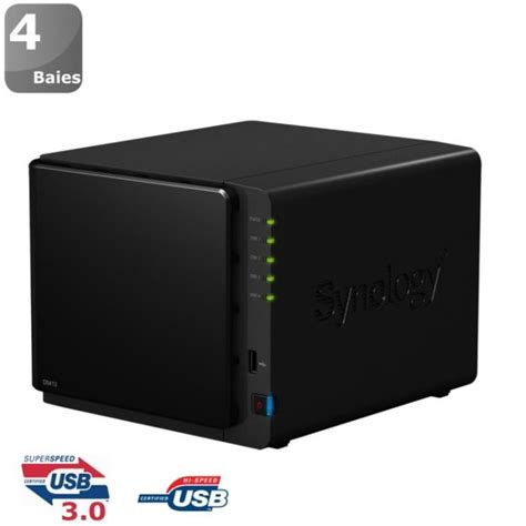 Synology Boîtier NAS 4 Baies DS413 Achat Vente serveur stockage