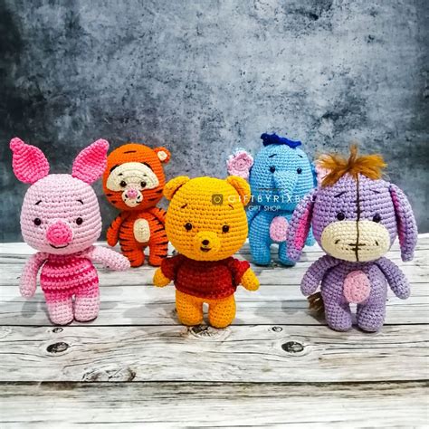 Jual RB Winnie The Pooh Amigurumi Set Boneka Rajut Crochet Doll