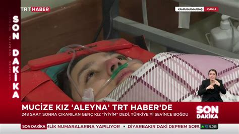 TRT HABER on Twitter RT trthabercanli Mucize kız Aleyna TRT Haber