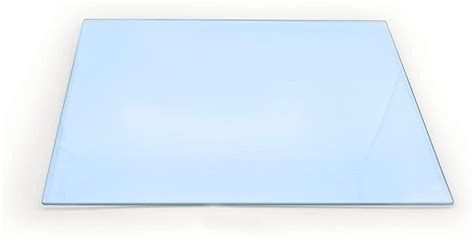 Clear Glass Chopping Board With Pastel Blue Print Size Cm X Cm