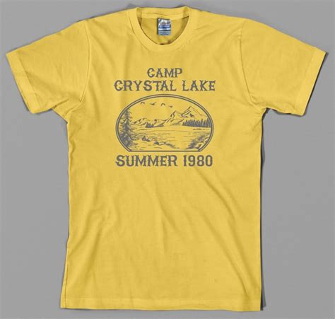 Camp Crystal Lake T Shirt Friday The 13th Vintage Jason Horror Movie