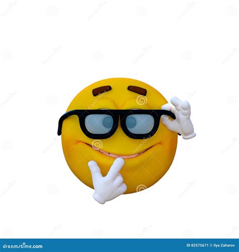 One Yellow Smiley With Hands Stock Illustration Illustration Of Hands