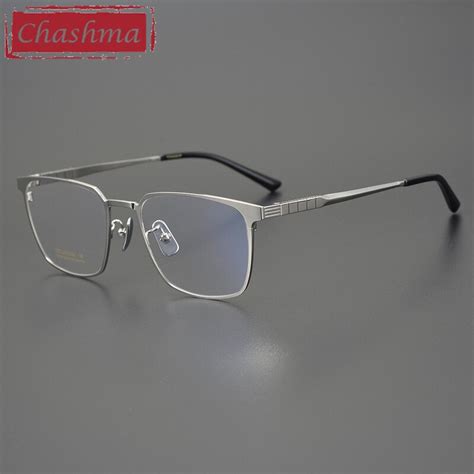 Chashma Mens Titanium Eyeglasses 91064 Fuzweb