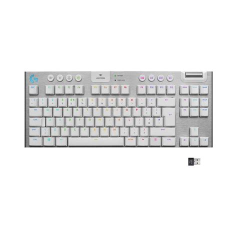 Logitech Teclado QWERTY Inglês Reino Unido Sem fios Retro iluminado