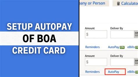 How To Setup Auto Pay For Bank Of America Credit Card Full Guide