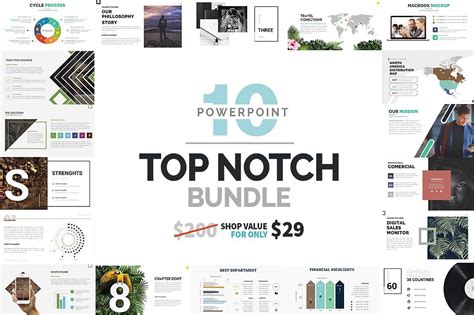 Top Notch Powerpoint Bundle By Zacomic Studios On Creativemarket