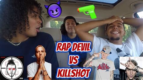 Rap Devil Vs Killshot Eminem And Mgk Beef Explained Diss Songs Youtube