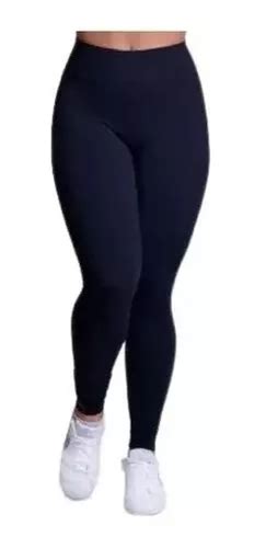 Kit 2 Calça Legging Feminina Preta Grossa Dia A Dia Barato