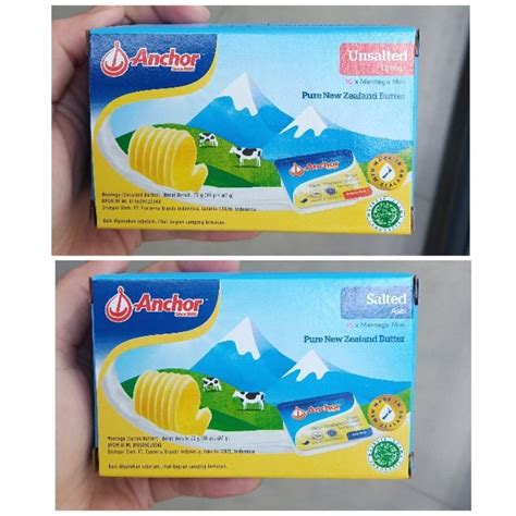 Jual Anchor Salted Unsalted Butter Pcs X Gr Cocok Untuk Mentega