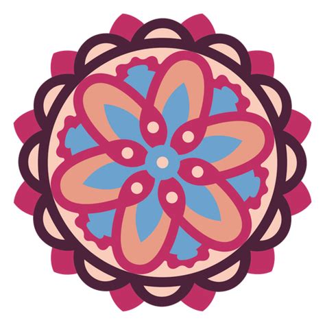 Dise O Png Y Svg De Plano Mandala Floral Rosa Para Camisetas