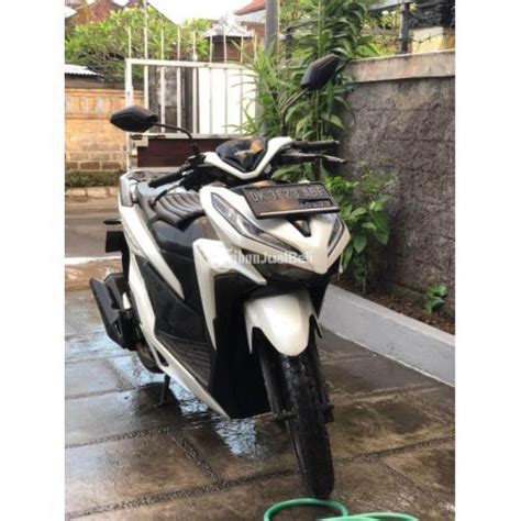 Motor Honda Vario Techno 150 2018 Putih Bekas Surat Lengkap Pajak Jalan